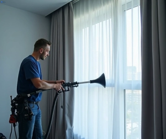 Professional curtain steam cleaning process equipment Matty Curtain Cleaning darley-vic