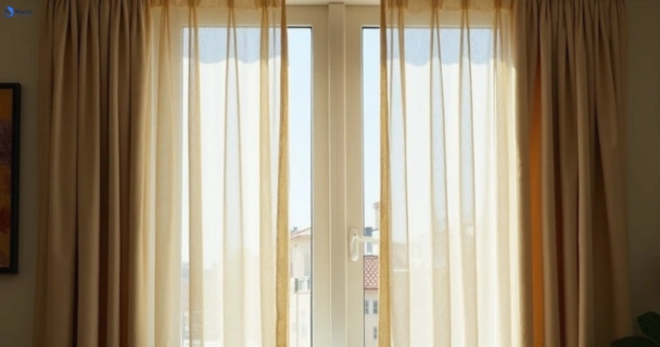 Dusty and dull curtains in darley-vic before steam cleaning